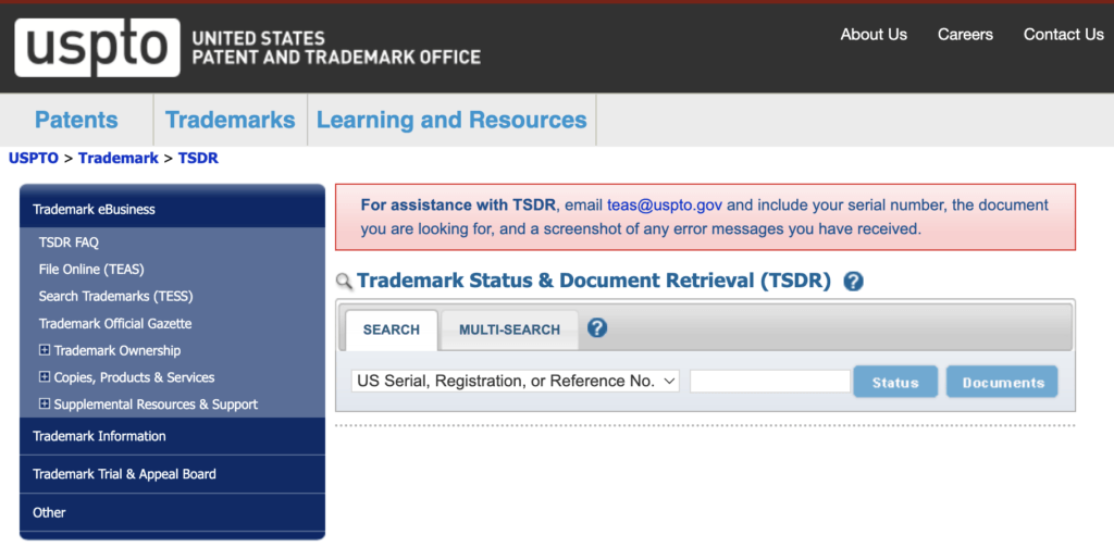 US Patent trademark office