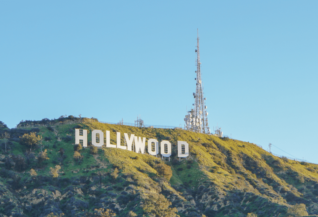 The Hollywood Sign as a symbol of the Los Angeles Entertainment Industry