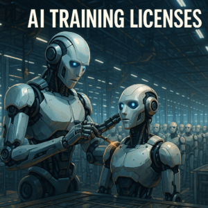 AI dataset licensing, AI copyright compliance, legal licenses for AI, training AI model law, dataset agreements