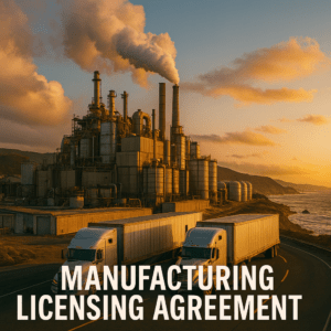 manufacturing licensing agreement, consumer goods contract, IP licensing for physical products